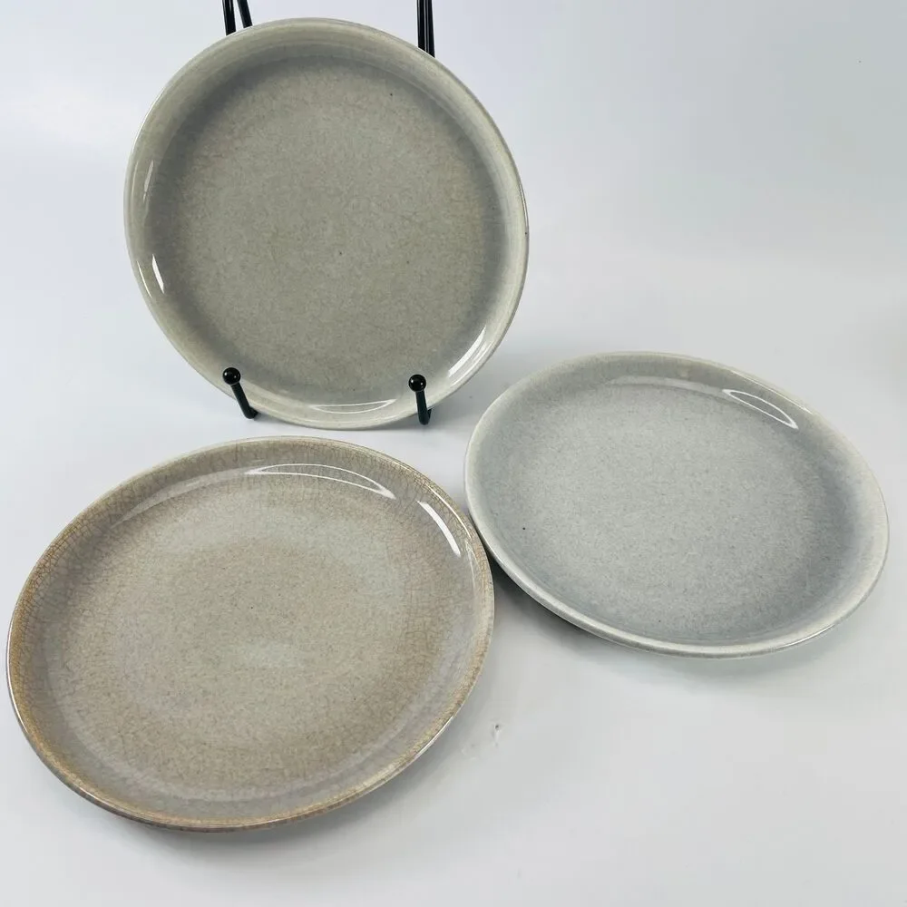 3 VTG Russel Wright Steubenville American Modern Bread Plate 6